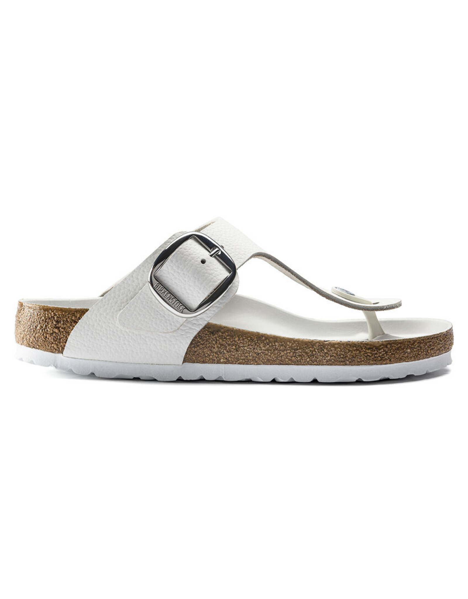 BIRKENSTOCK GIZEH BIG BUCKLE LEATHER-WHITE