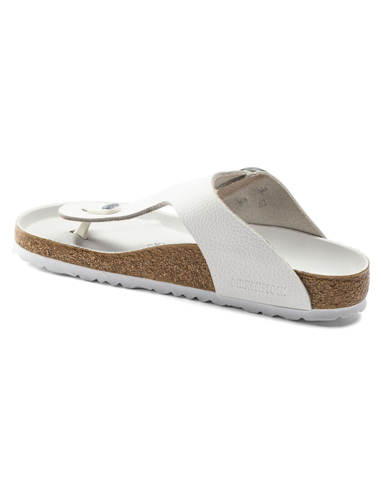 BIRKENSTOCK GIZEH BIG BUCKLE LEATHER-WHITE