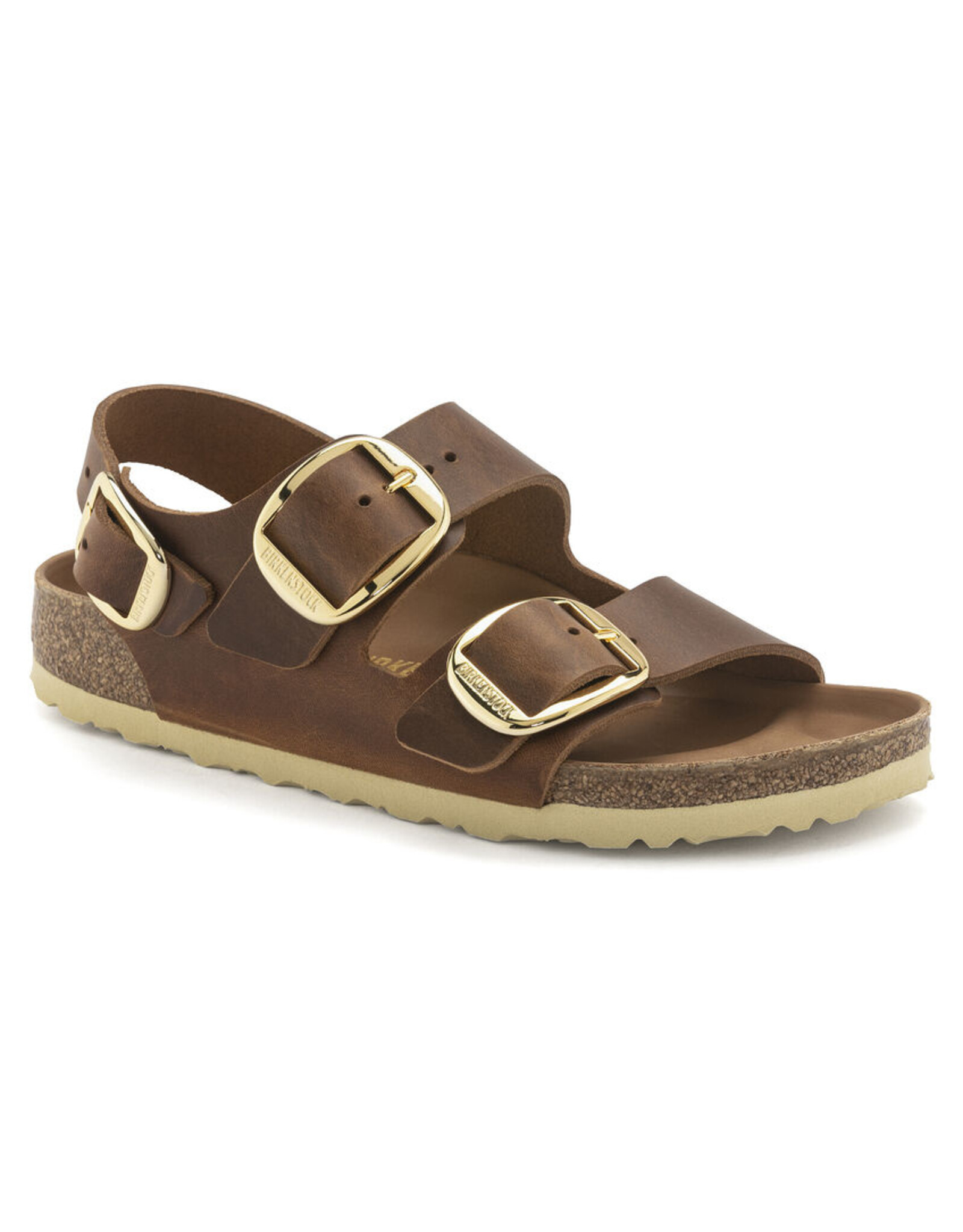 BIRKENSTOCK MILANO BIG BUCKLE COGNAC OILED LEATHER