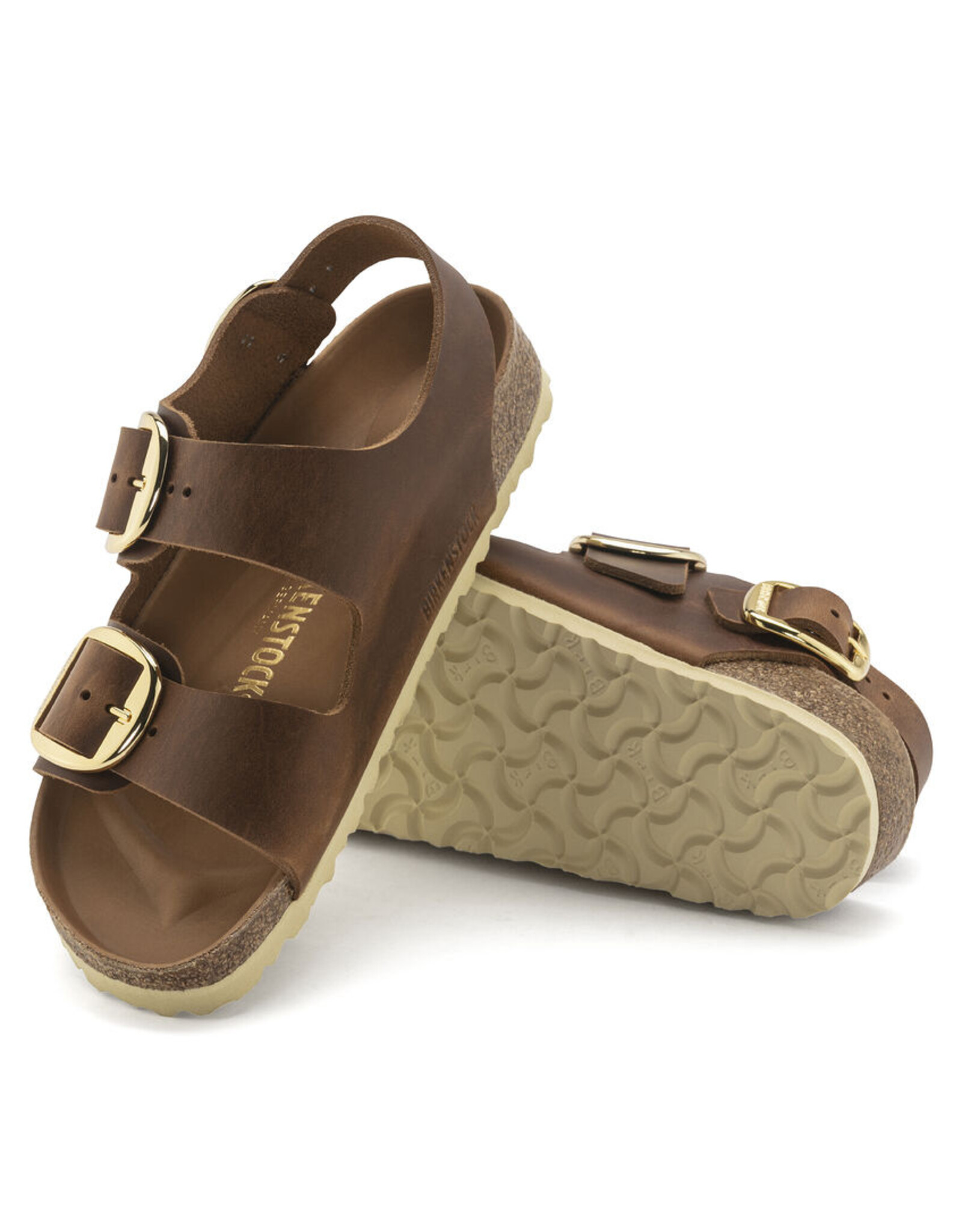 BIRKENSTOCK MILANO BIG BUCKLE COGNAC OILED LEATHER