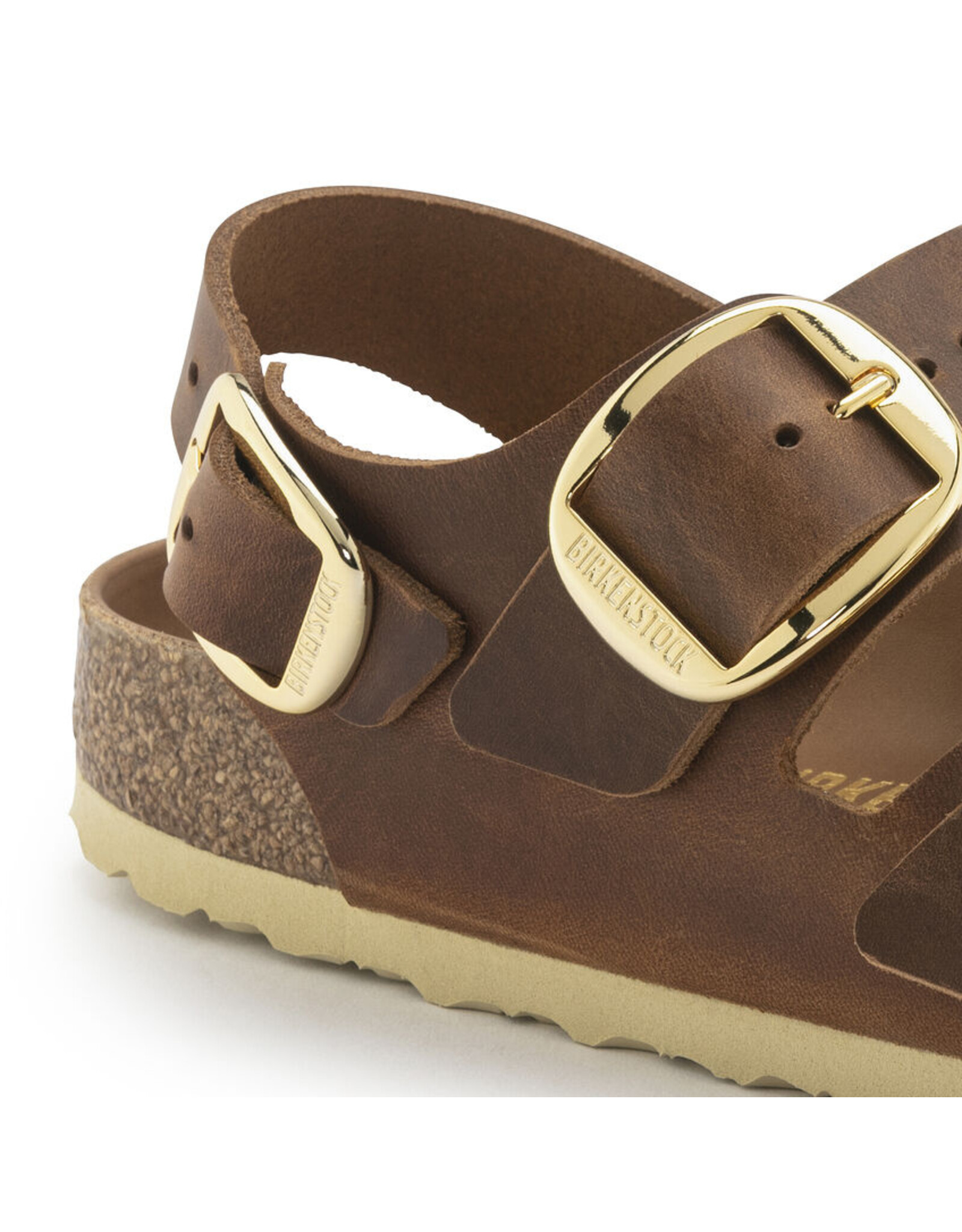 BIRKENSTOCK MILANO BIG BUCKLE COGNAC OILED LEATHER