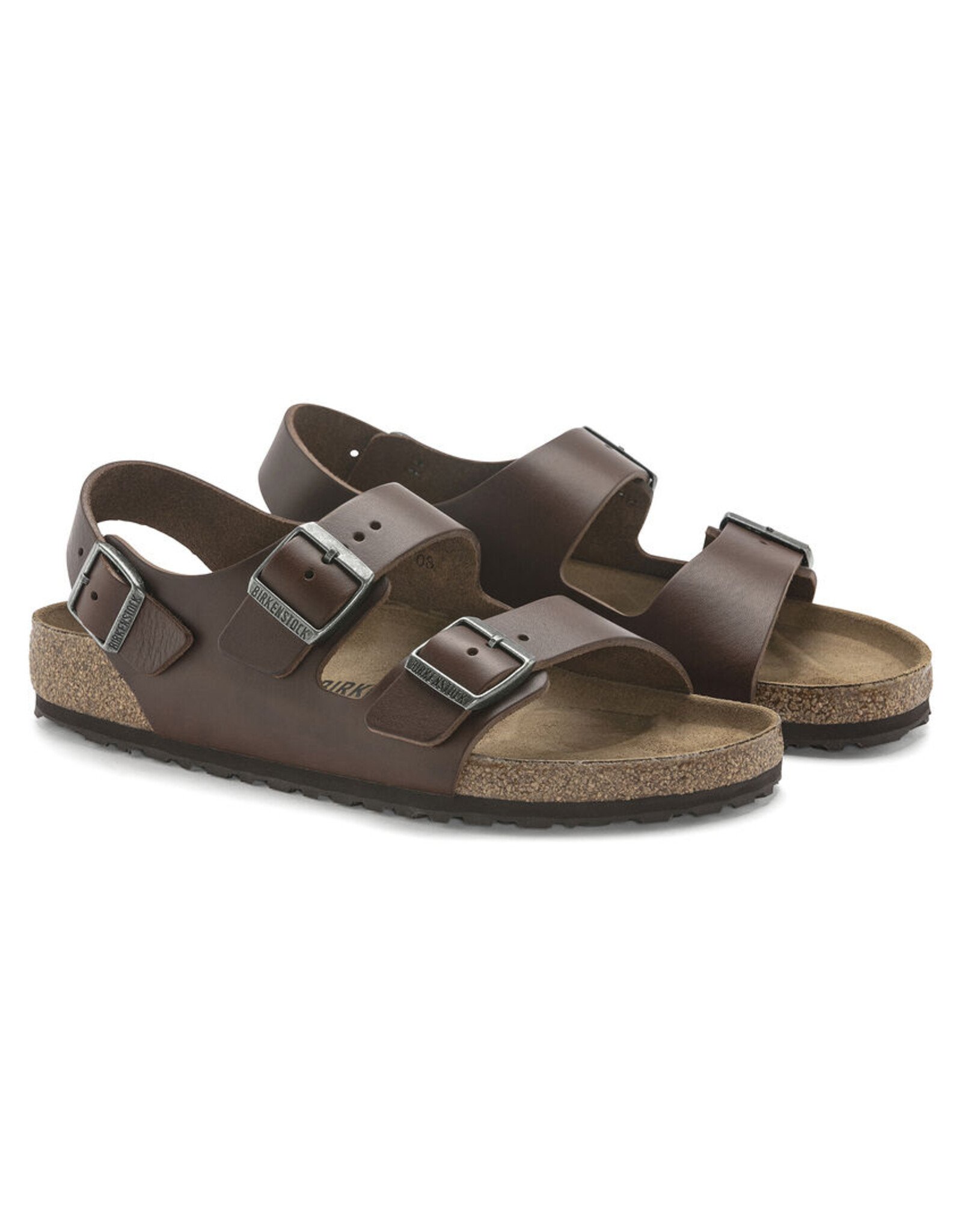 BIRKENSTOCK MILANO GRIP VINTAGE ROAST LEATHER