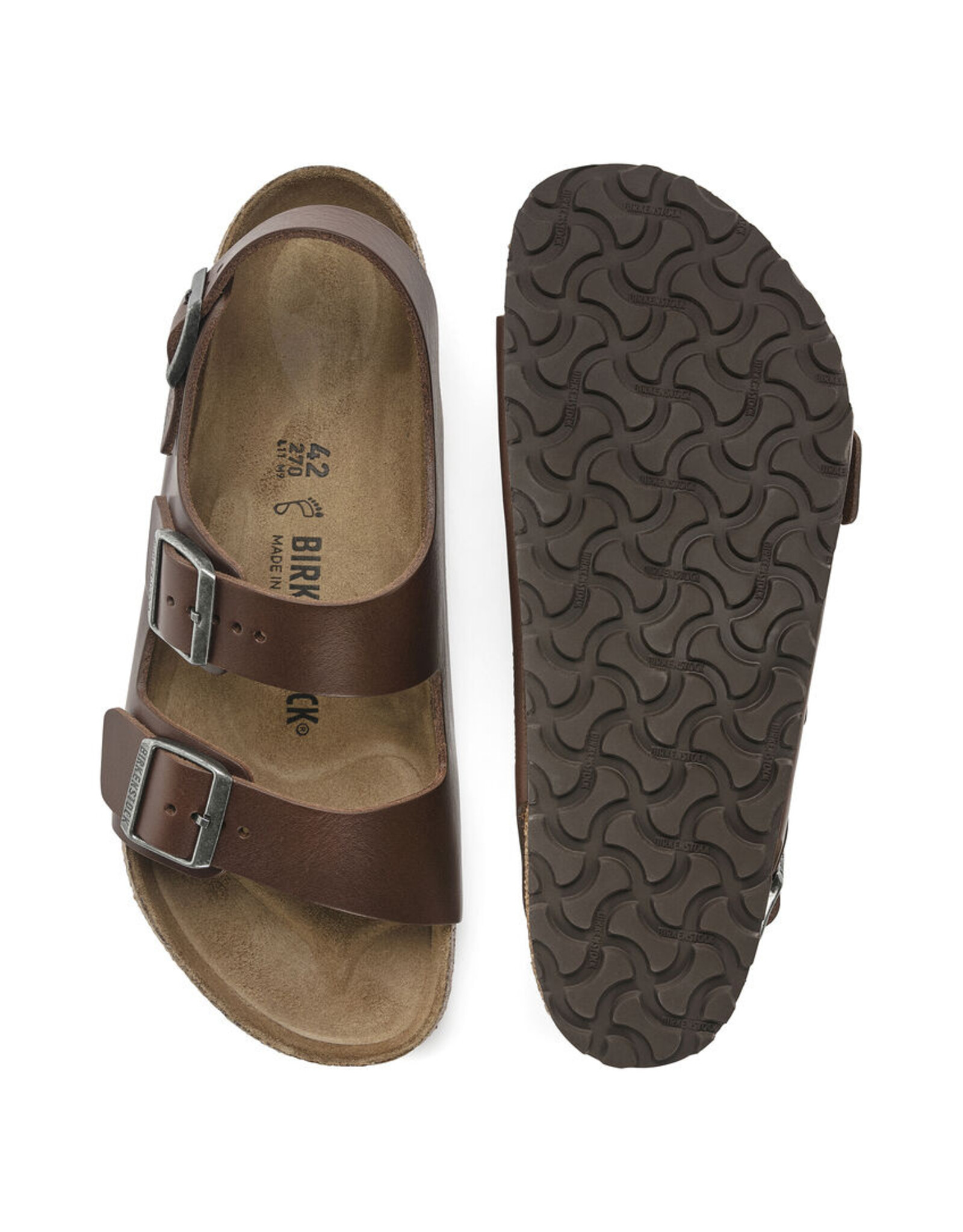 BIRKENSTOCK MILANO GRIP VINTAGE ROAST LEATHER