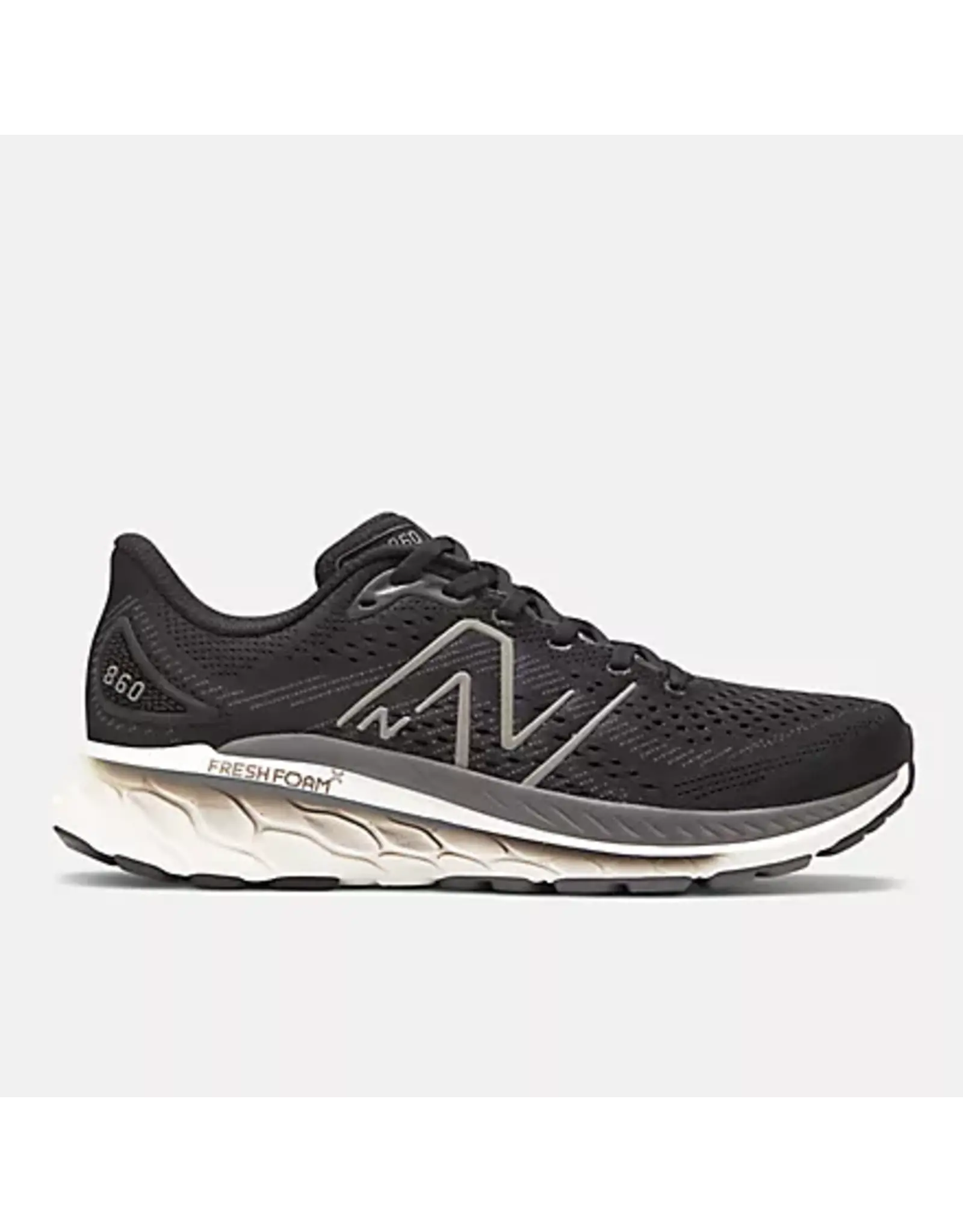 NEW BALANCE MEN'S 860V13-BLACK/WHITE/MAGNET