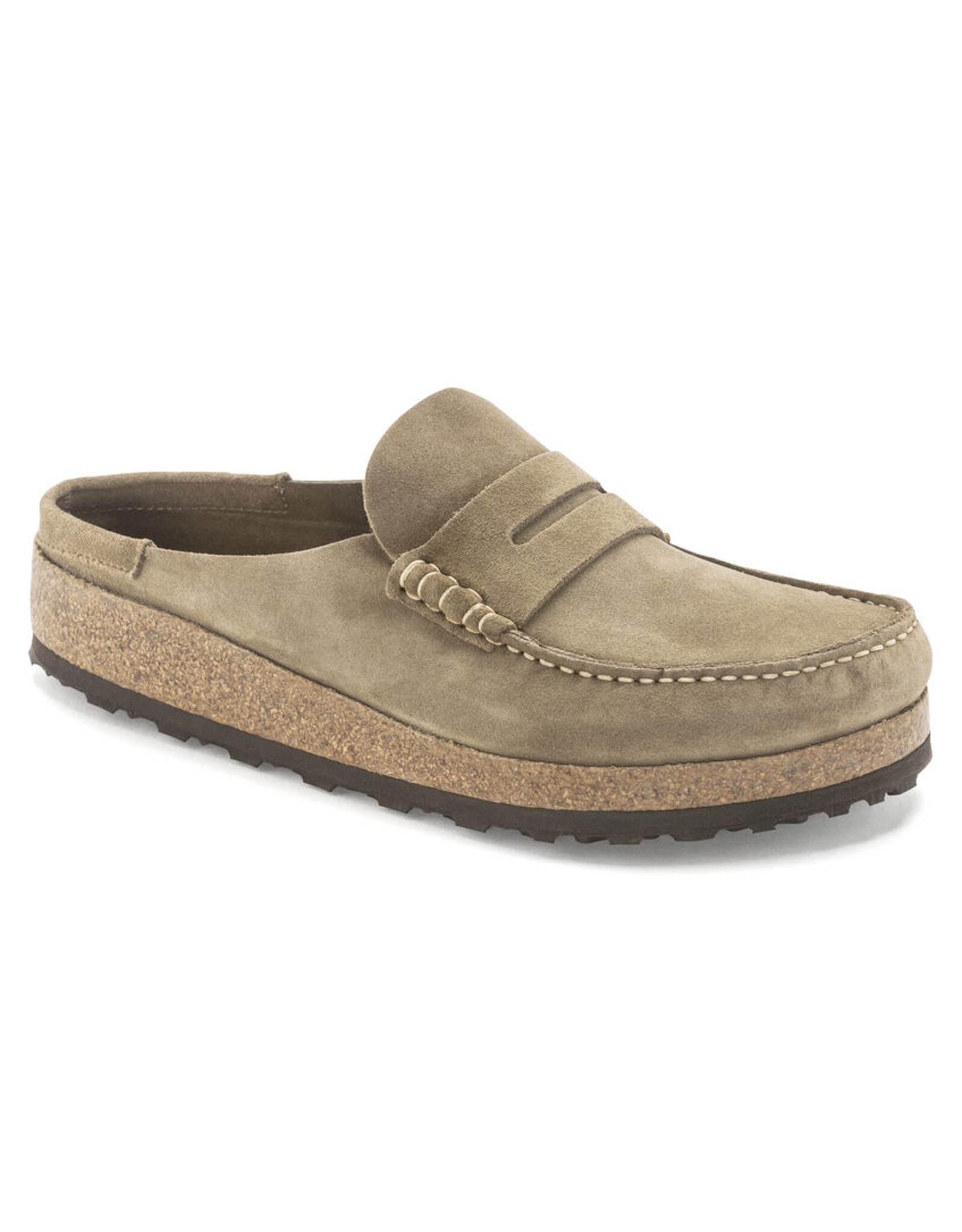 BIRKENSTOCK NAPLES GRIP SUEDE TAUPE