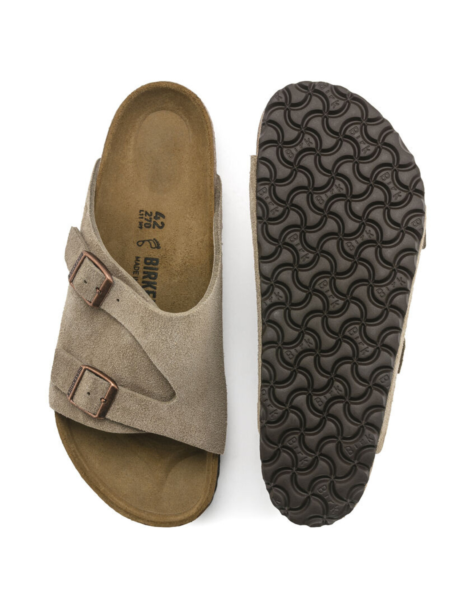 BIRKENSTOCK ZURICH SUEDE TAUPE