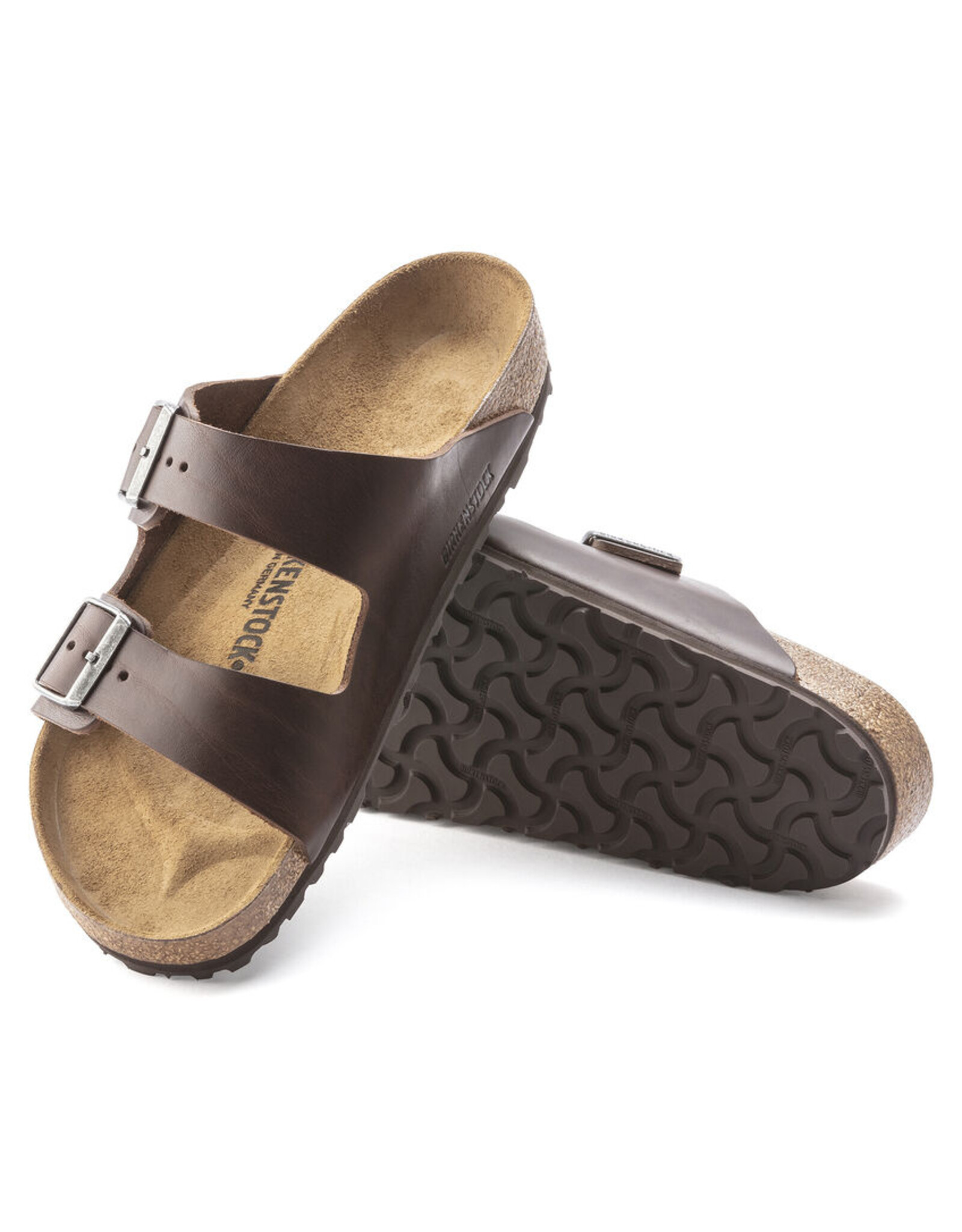 BIRKENSTOCK ARIZONA GRIP VINTAGE LEATHER-ROAST