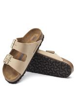 BIRKENSTOCK ARIZONA SOFT FOOTBED SANDCASTLE NUBUCK