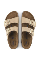 BIRKENSTOCK ARIZONA SOFT FOOTBED SANDCASTLE NUBUCK