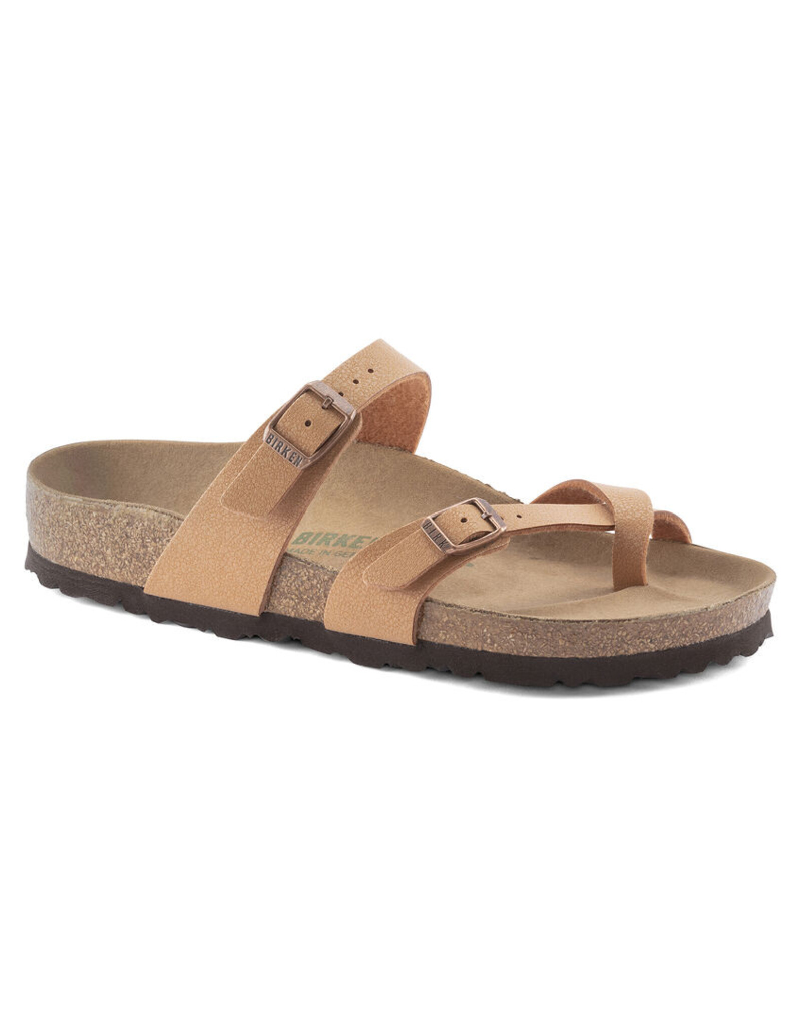 BIRKENSTOCK MAYARI VEGAN EARTHY BIRKIBUC-PECAN