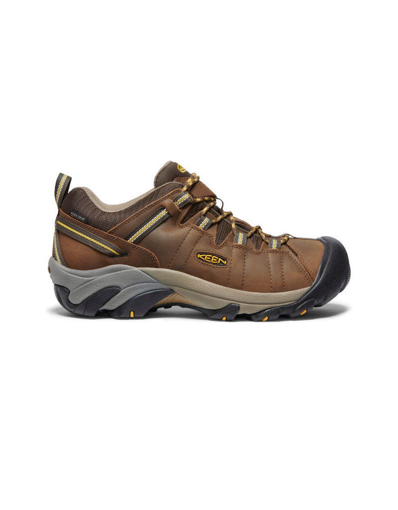 KEEN MEN'S TARGHEE II WATERPROOF LOW-CASCADE BROWN/GOLDEN YELLOW