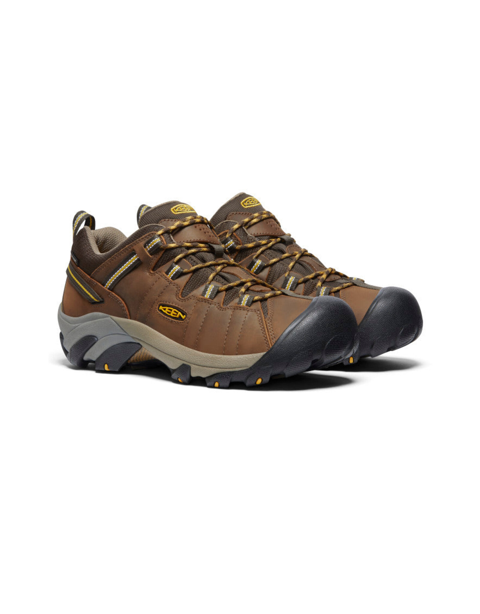 KEEN MEN'S TARGHEE II WATERPROOF LOW-CASCADE BROWN/GOLDEN YELLOW