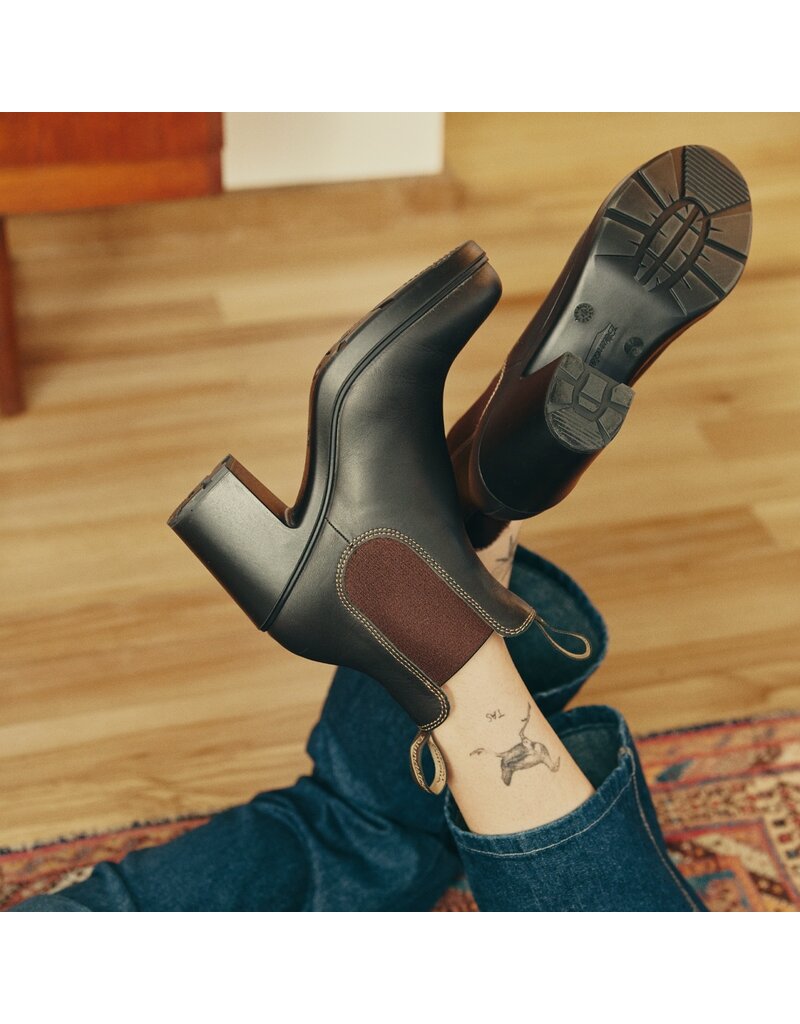 BLUNDSTONE WOMEN'S BLOCK HEELED BOOT-BROWN