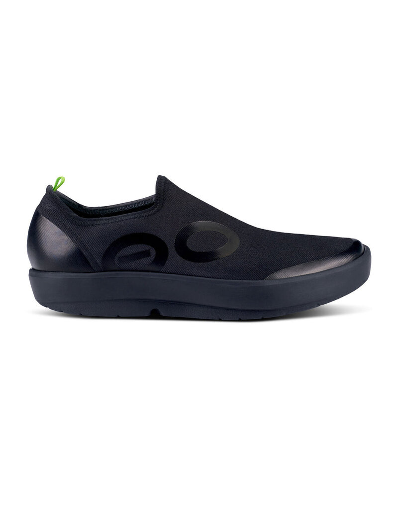 OOFOS OOMG MEN'S EEZEE CANVAS LOW-BLACK