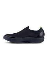 OOFOS OOMG MEN'S EEZEE CANVAS LOW-BLACK