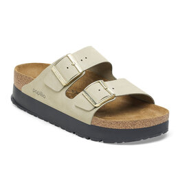 BIRKENSTOCK ARIZONA PLATFORM NUBUCK-EUCALYPTUS