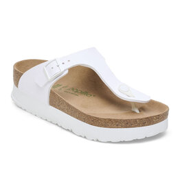 BIRKENSTOCK GIZEH VEGAN PLATFORM BIRKO-FLOR-WHITE