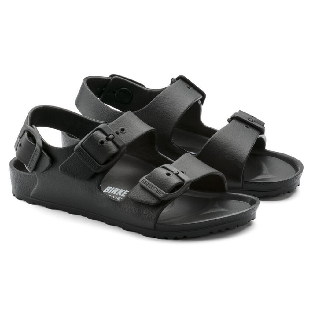 BIRKENSTOCK MILANO KIDS-BLACK EVA