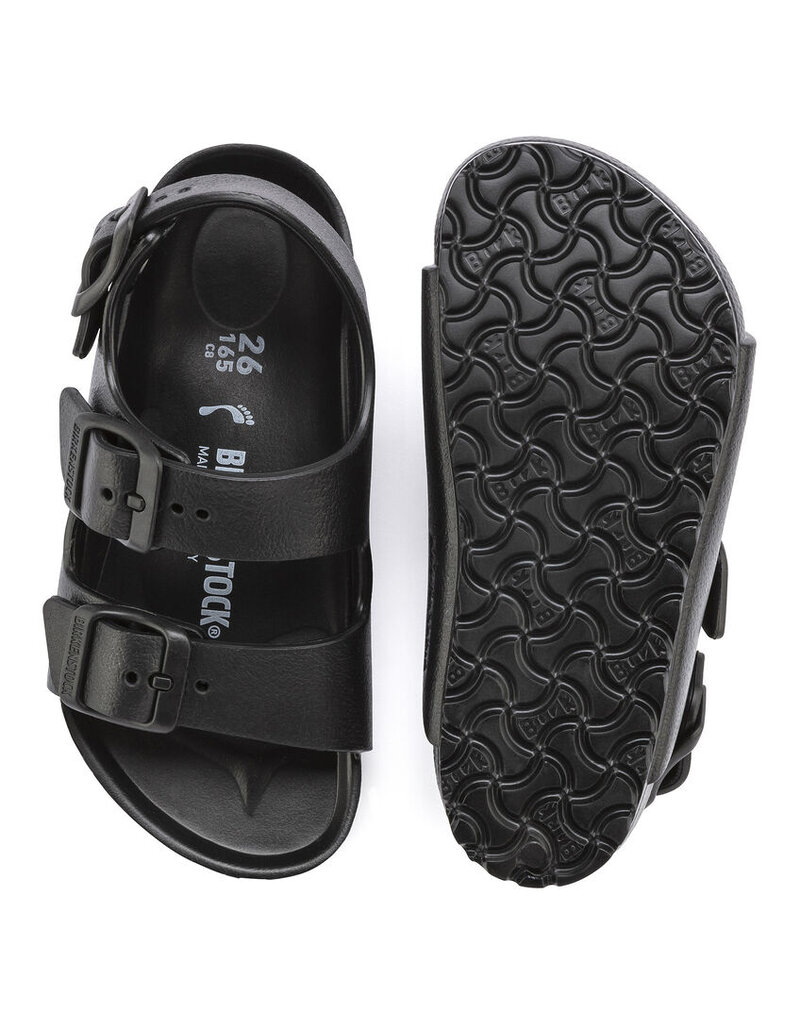 BIRKENSTOCK MILANO KIDS-BLACK EVA