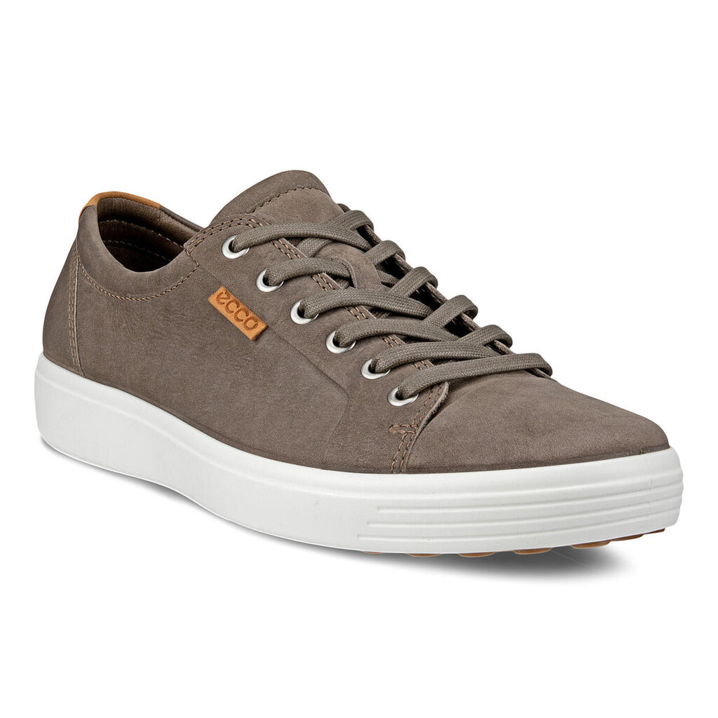 ECCO MEN'S SOFT 7 SNEAKER-DARK CLAY/LION
