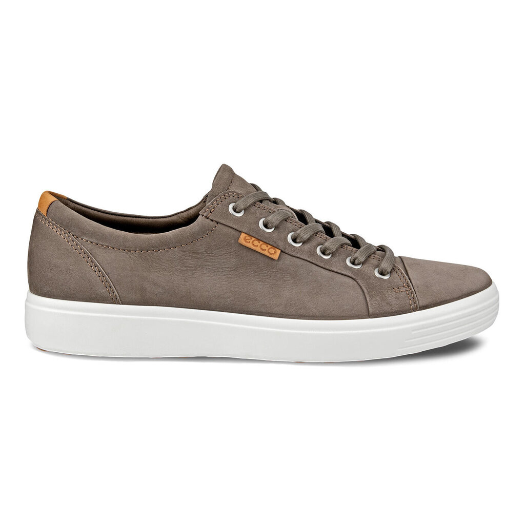ECCO MEN'S SOFT 7 SNEAKER-DARK CLAY/LION