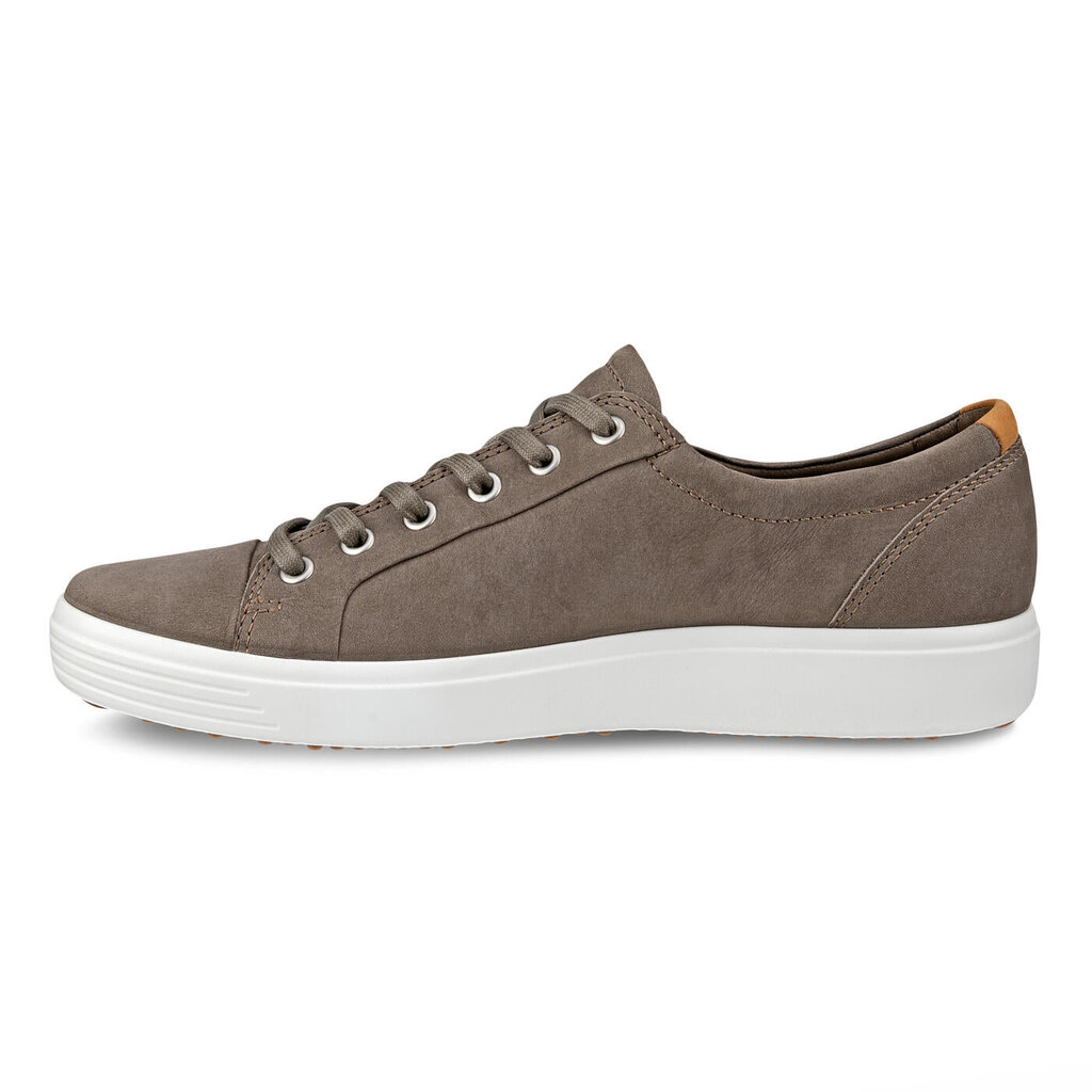 ECCO MEN'S SOFT 7 SNEAKER-DARK CLAY/LION