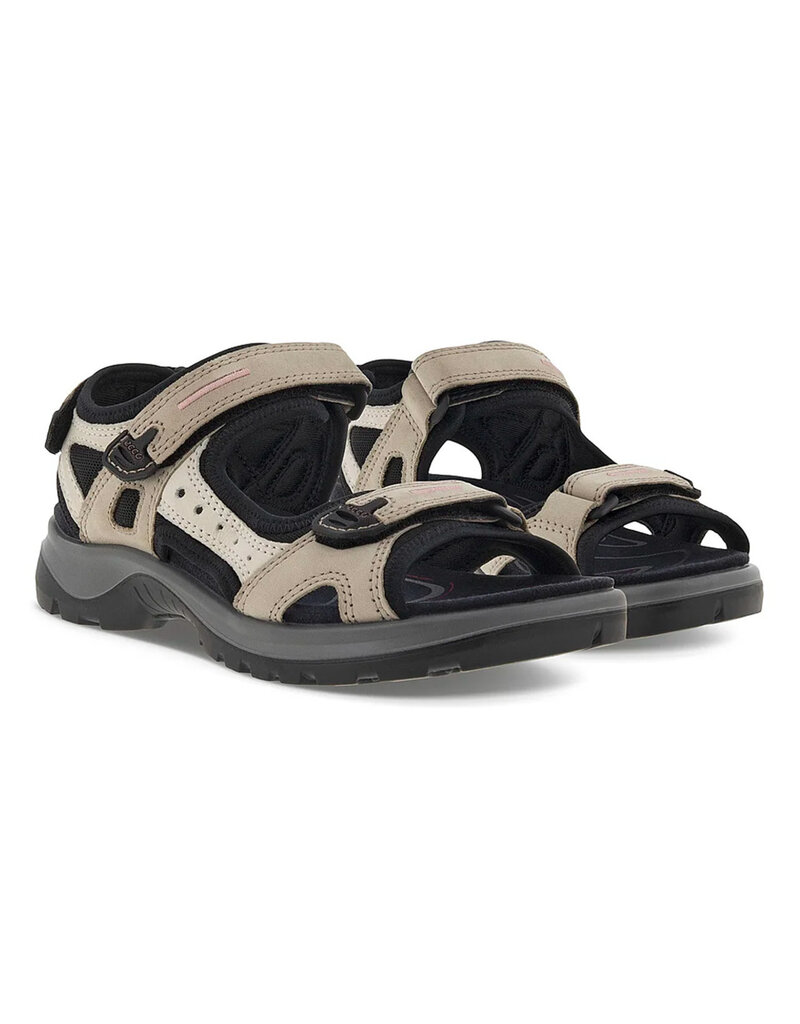 ECCO WOMEN'S YUCATAN SANDAL-ATMOSPHERE/ICE W/BLACK
