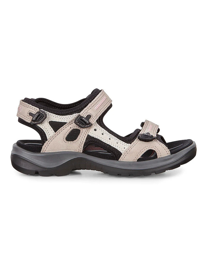 ECCO WOMEN'S YUCATAN SANDAL-ATMOSPHERE/ICE W/BLACK