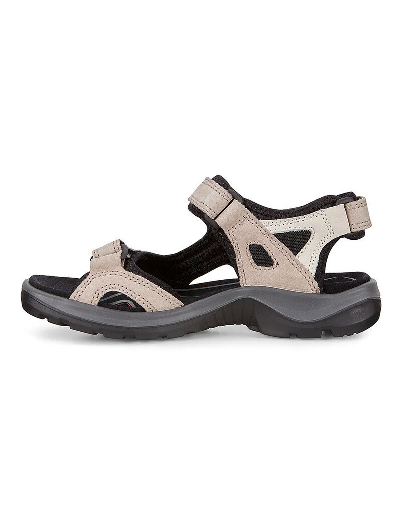 ECCO WOMEN'S YUCATAN SANDAL-ATMOSPHERE/ICE W/BLACK
