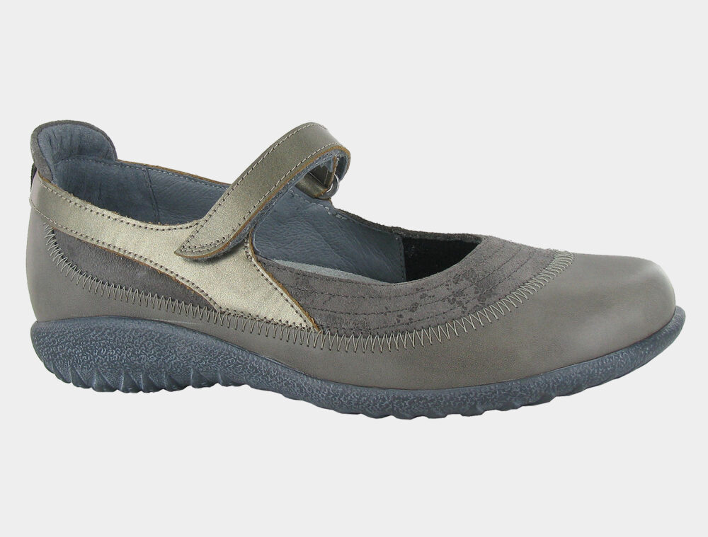 NAOT WOMEN'S KIREI-GRAY MARBLE SUEDE