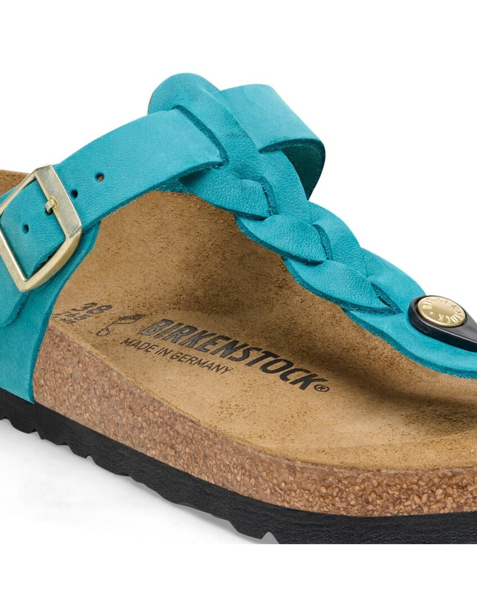 BIRKENSTOCK GIZEH BRAID OILED LEATHER-BISCAY BAY