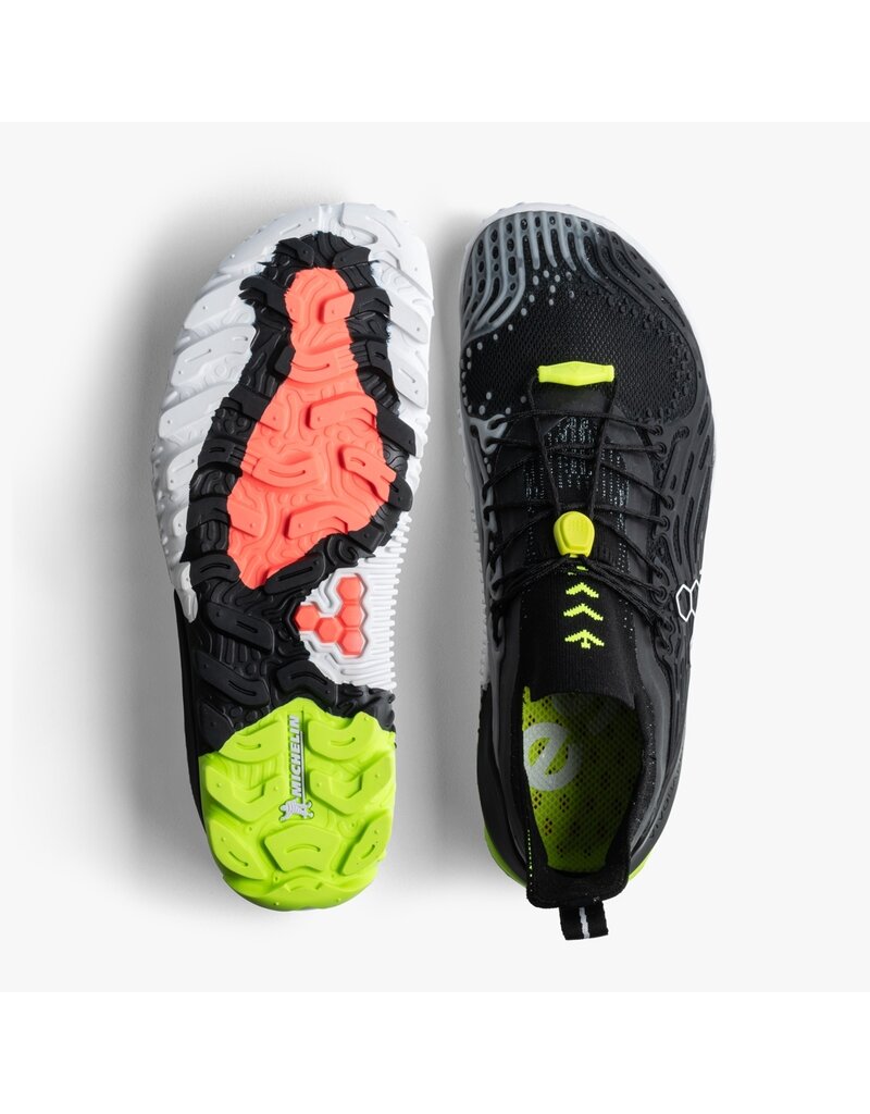 VIVO BAREFOOT MEN'S HYDRA ESC -OBSIDIAN/SAFETY YELLOW