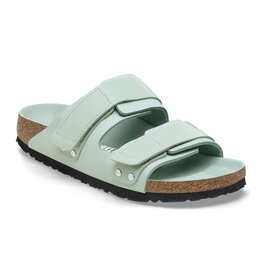 BIRKENSTOCK UJI HEX HIGH SHINE NUBUCK LEATHER-SURF GREEN