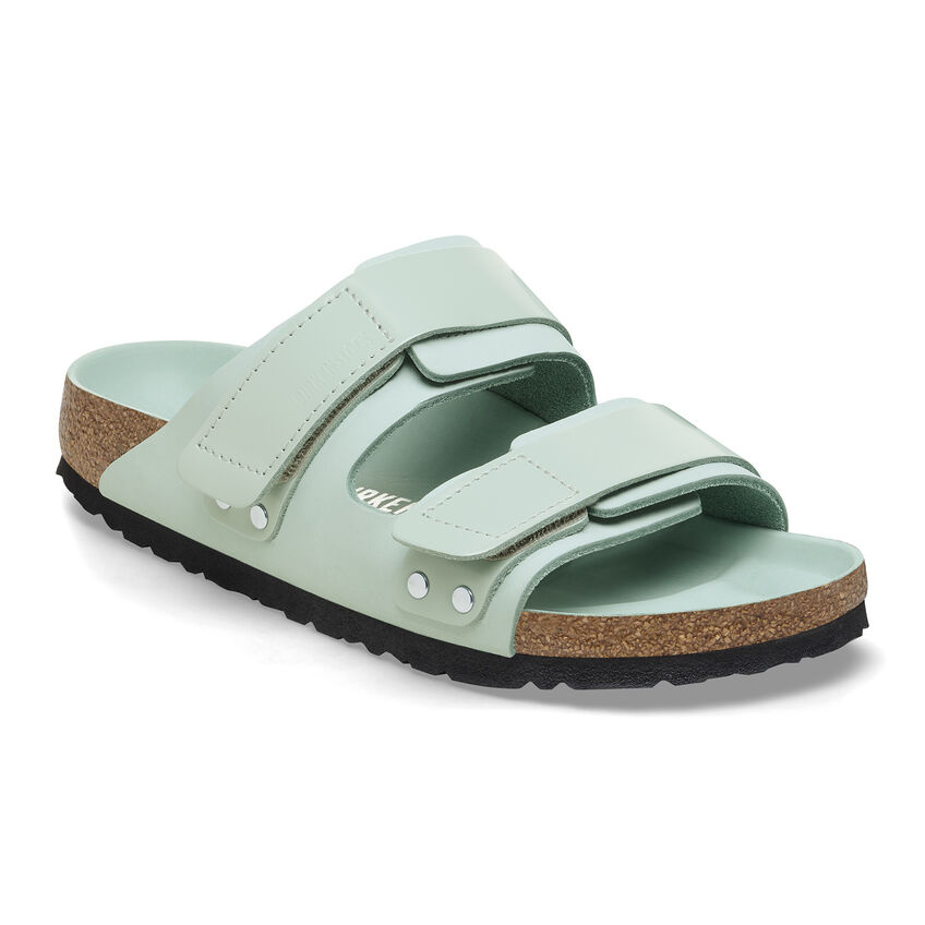 BIRKENSTOCK UJI HEX HIGH SHINE NUBUCK LEATHER-SURF GREEN