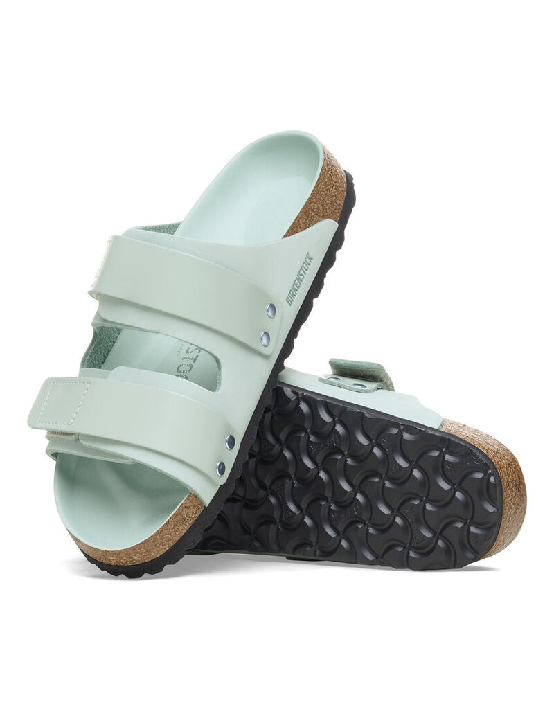 BIRKENSTOCK UJI HEX HIGH SHINE NUBUCK LEATHER-SURF GREEN