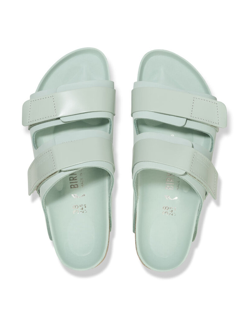 BIRKENSTOCK UJI HEX HIGH SHINE NUBUCK LEATHER-SURF GREEN