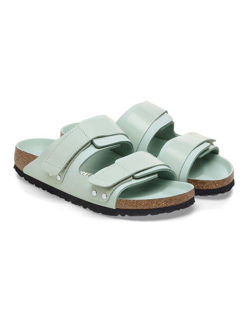 BIRKENSTOCK UJI HEX HIGH SHINE NUBUCK LEATHER-SURF GREEN
