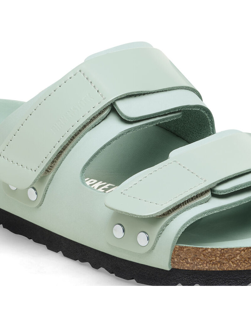 BIRKENSTOCK UJI HEX HIGH SHINE NUBUCK LEATHER-SURF GREEN