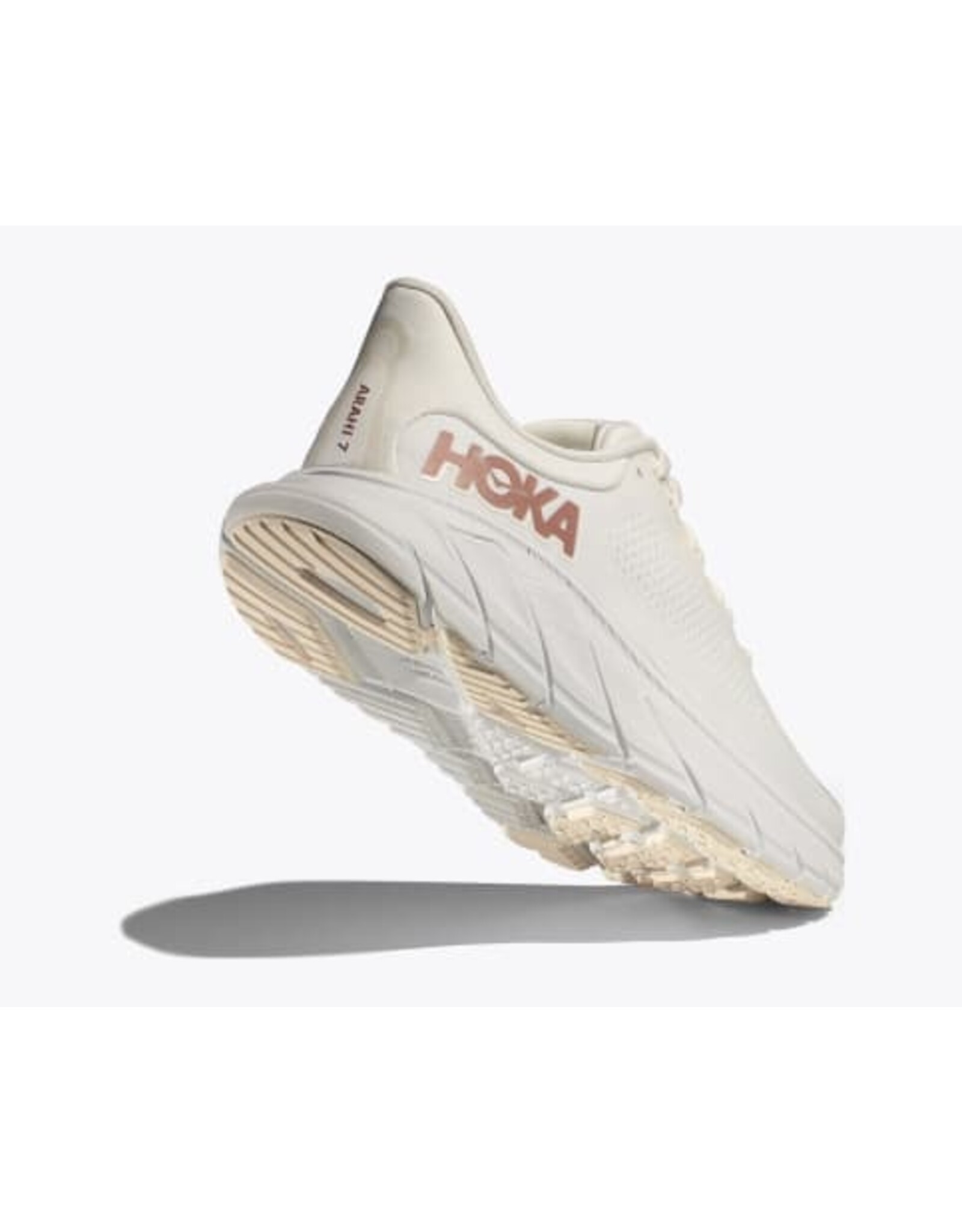 HOKA ONE ONE WOMEN'S ARAHI 7-BLANC DE BLANC/ROSE GOLD