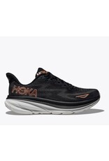 HOKA ONE ONE WOMEN'S CLIFTON 9-BLACK/ROSE GOLD