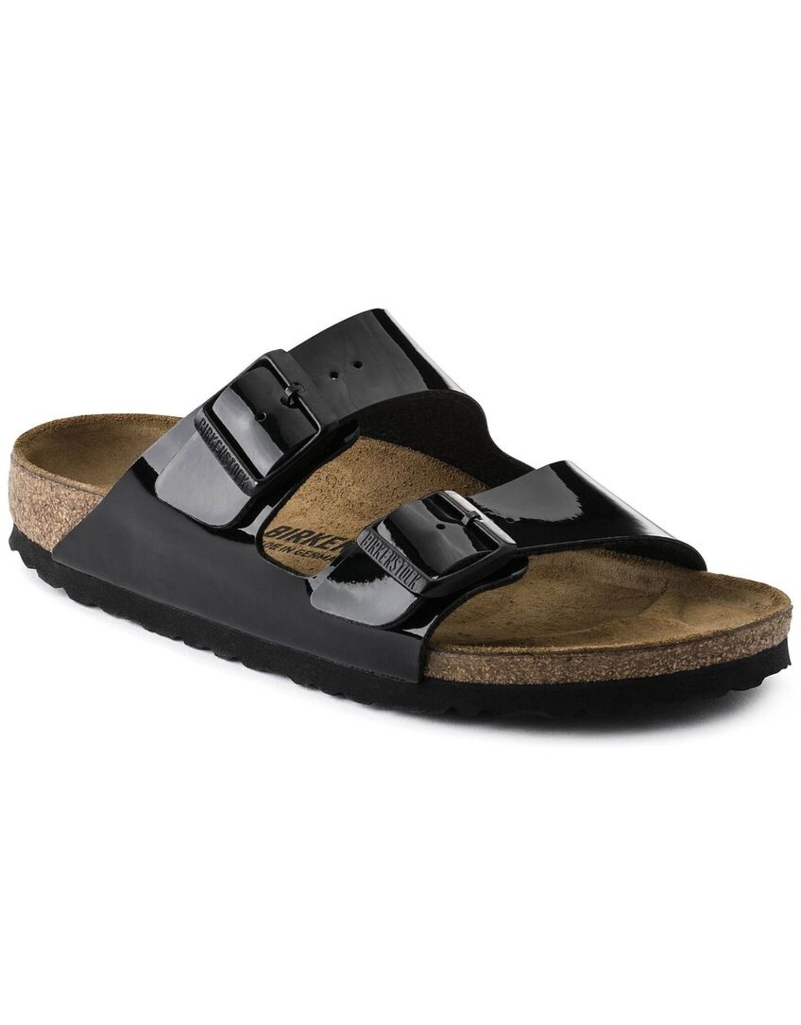 BIRKENSTOCK ARIZONA BIRKO-FLOR-PATENT BLACK