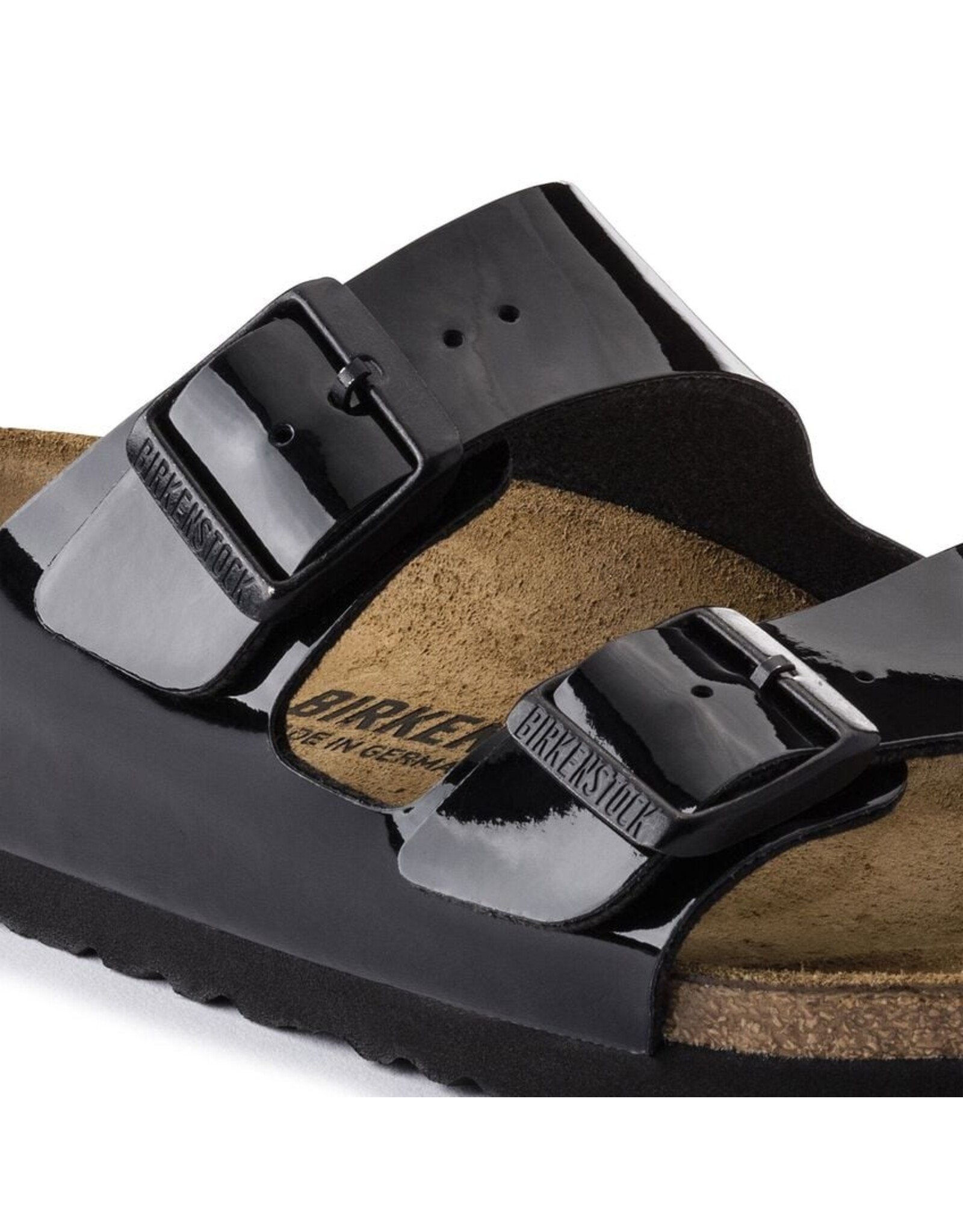 BIRKENSTOCK ARIZONA BIRKO-FLOR-PATENT BLACK