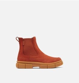 SOREL WOMEN'S EXPLORER STRT CHELSEA-SANGUINE/GUM