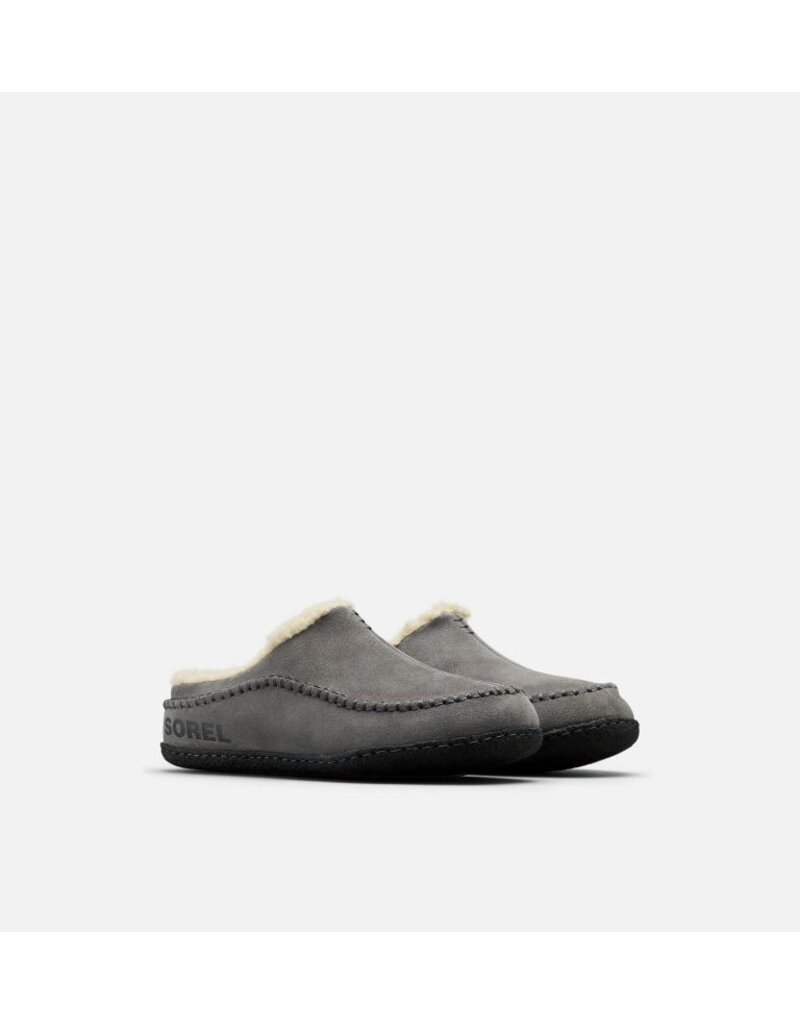 SOREL MEN'S FALCON RIDGE II SLIPPER-QUARRY/BLACK