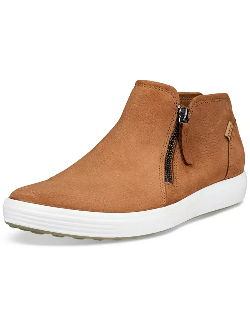 ECCO WOMEN'S SOFT 7 SIDE ZIP BOOTIE-CASHMERE