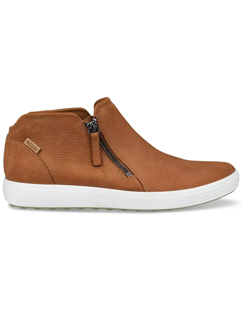 ECCO WOMEN'S SOFT 7 SIDE ZIP BOOTIE-CASHMERE
