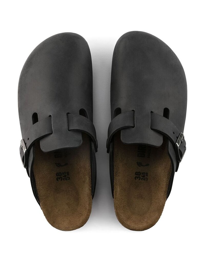 BIRKENSTOCK BOSTON OILED LEATHER-BLACK OILED