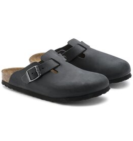BIRKENSTOCK BOSTON OILED LEATHER-BLACK OILED