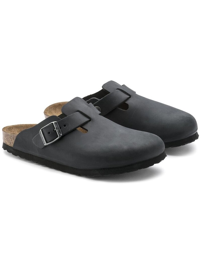 BIRKENSTOCK BOSTON OILED LEATHER-BLACK OILED