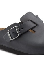 BIRKENSTOCK BOSTON OILED LEATHER-BLACK OILED BIRKENSTOCK BOSTON OILED LEATHER-BLACK OILED